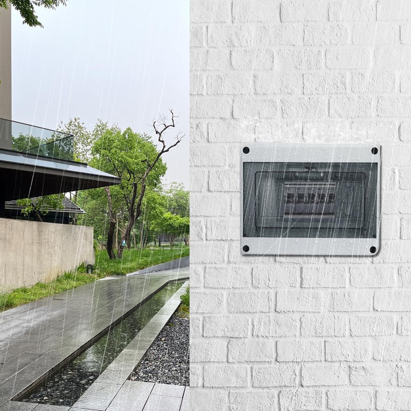 pangdapengpeng HT-8 Way IP65 Fuse Box Surface-Mounted, Sub-Distribution Surface-Mounted Distributor