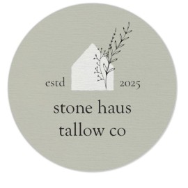 Stone Haus Tallow Company Handmade Vanilla Bean Infused Whipped Tallow Cream 100% Organic Grass Fed Finish