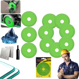 Rock Slab Grinding Disc, 2025 New Indestructible Disc for Angle Grinder, Rock Plate Flat Grinding Blade, Stone Ceramic Porous Widened Cutting Blades, Tile and Rock Slab Cutting Discs (10*Pcs)