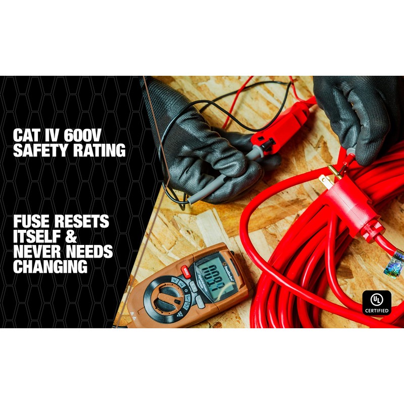 Southwire Multimeter Compact 3-in-1 - Built-In Voltage Detector & Flashlight