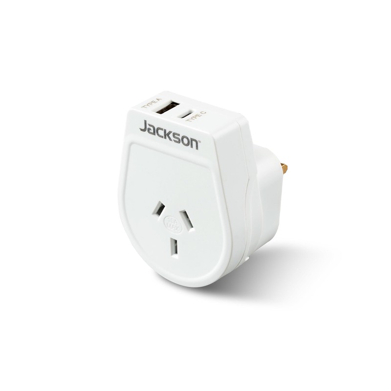 Jackson AUS - UK & HK USB-A & USB-C Travel