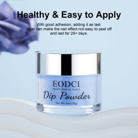 EODCI 28 g Dipping Powder, Blue Dipping Powder Nails Powder, French Nail Art Starter Manicure for Beginners, Home DIY Nail Art System, No Nail Lamp Required