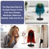 Adjustable Wig Stand,4.33" to 14.17" Wigs Head Holders Portable Plastic