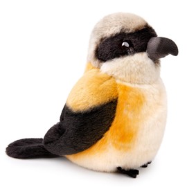 lilizzhoumax Lifelike Long-Tailed Shrike-Brown Stuffed Animal 5",Bird Plush Toy,Cute Plush, Girl Toys,Christmas Children's Gift for Kids,Baby Gift, Cry Baby, Home Decor