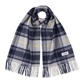 GILDARA CH70 Cashmere 100% Tartan Check Stole, Large, Women's, Men's, WEST POINT MILITARY (DW05)