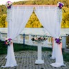 Backdrop Curtain Champagne 1.5x2.15m Yarn Durable Backdrop Drape for Wedding