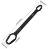 ZUZUAN 2pcs Black Universal Wrench,8-22mm Universal Torx Wrench,Double-ended Self-tightening Adjustable