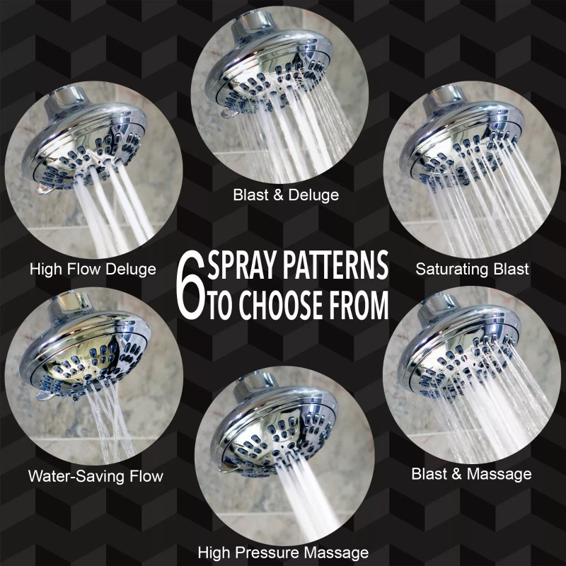 Aqua Elegante 6 Function Luxury Shower Head (Aqua Elegante) -