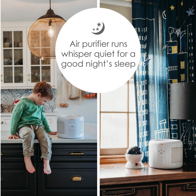 Crane Quiet HEPA Air Purifier for Home, Pets & Baby