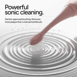 ORDO Sonic+ Electric Toothbrush for Adults, Advanced Smart Tech, 4 Brushing Modes, Fast Rechargeable, Sonic Toothbrushes Over 4 Weeks Battery Life, Silicone Polishing Element, USB Charger, Rose Gold