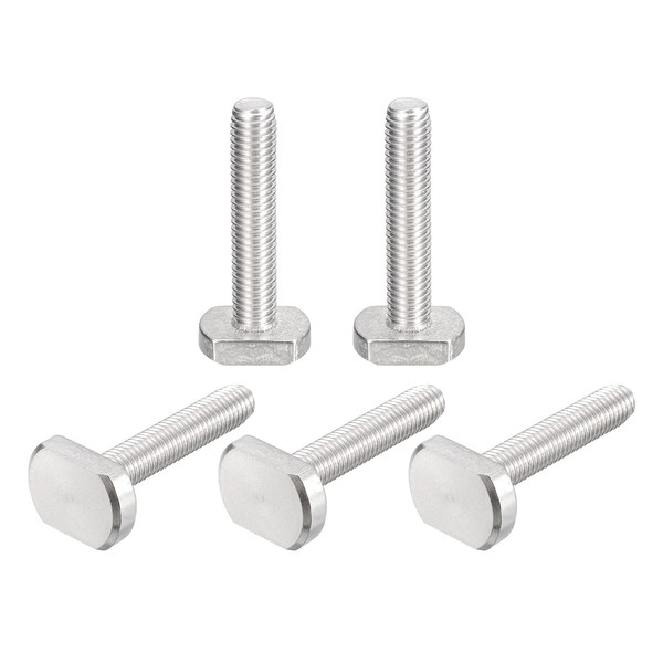 uxcell T-Slot Bolts, 5pcs M10x55mm T Slot Drop-in Stud Sliding