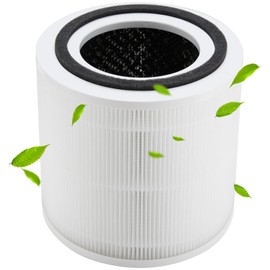 Udorich Improves Indoor Air Quality with Portable Air Purifier, HEPA Filter, Air Quality Monitor, Covers Large Room Up to 1200ft², White