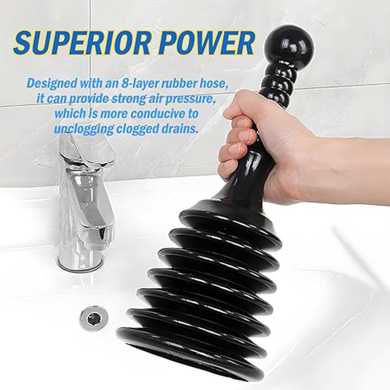 Roczential Plunger Sink & Drain Plunger for Kitchen Sinks, Bathroom