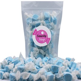 Gourmet Soft and chewy Salt Water Taffy Candies - Individually Wrapped - Bulk bags (Sour Blue Raspberry, 3 Pound (Pack of 1))