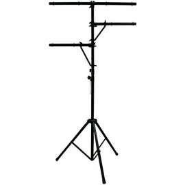 Mr Dj LS300 Single 12ft Tall T-BAR Light Stand with Dual Side BAR