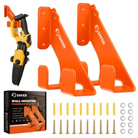 Saker 2025 Upgraded Chainsaw Holder, Heavy Duty Chainsaw Hanger,Wall Mount Hanger for Chainsaw Storage,Garage Organization Shed Chainsaw Rack，Suitable for Stihl Chainsaws and Husqvarna Chainsaws