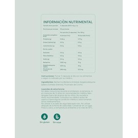 nutriADN – Metabolic Support con Berberina Aristata, EGCG y Picolinato de Cromo – Suplemento Alimenticio de Ingredientes Naturales – 90 Cápsulas Vegan