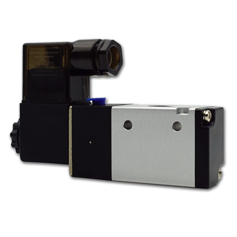 Pneumatic Valve 3/2 Way Solenoid Valve 1/4 Inch 24 Volt