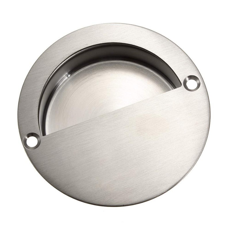 Bestgle 2 Packs Recessed Sliding Door Pull Handles, 90mm Stainless