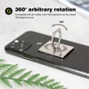 [2 Pack] Square Sparkling Cell Phone Ring Holder Stand,360 Degree