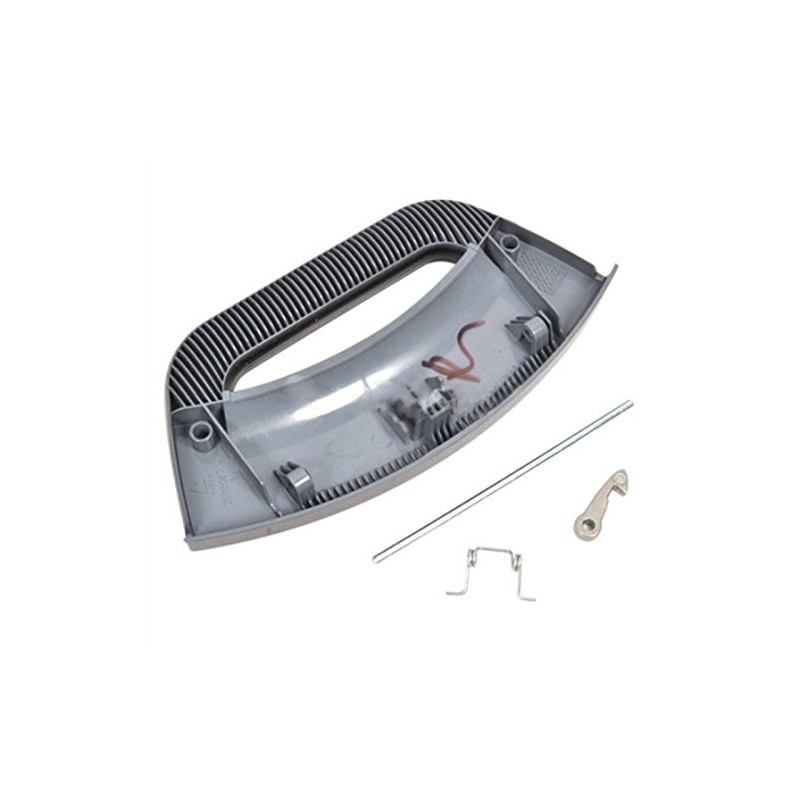 SPARES2GO Black Door Handle Futura Lever Latch Kit for Hotpoint