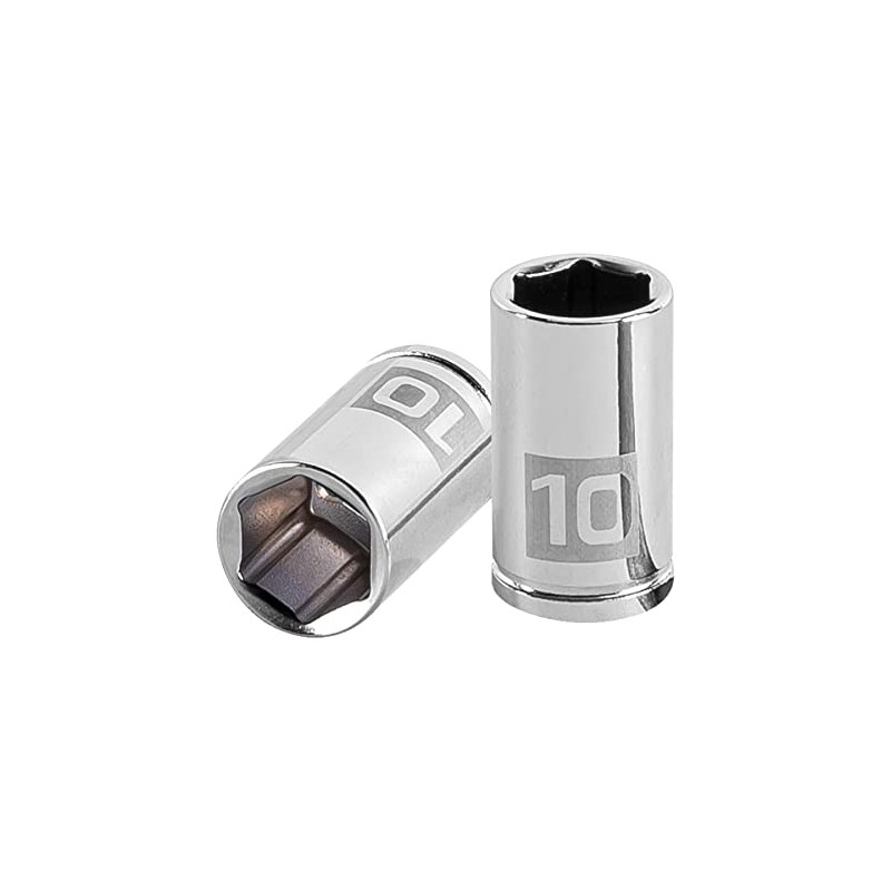 Truper D-1410-M, Dado de 6 puntas mm, 10 mm, cuadro