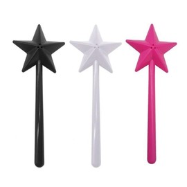 Elqater Salt and Pepper Shaker Salt and Pepper Wand Shakers, Black and White and Pink, Star Wand Salt