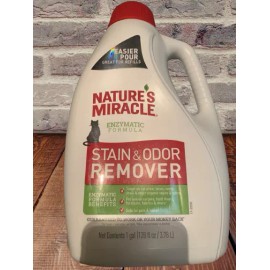 Natures Miracle Just for Cats Stain and Odor Remover For Urine, Feces, Drool, Vomit & More  - 32 oz Spray - Original Scent