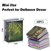 60 Pcs 1:12 Scale Mini Books, Miniatures Dollhouse Tiny Small