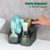 OSteed Green Makeup Organiser Box for Vanity, Makeup Brush Holder