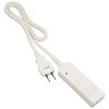 00-6961 Safety Tap with Lightning Guard and Shutter (3 Holes/1m/White)