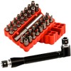 34pcs Security Bit Set 1/4 Inch Hex Shank Screwdriver Bit