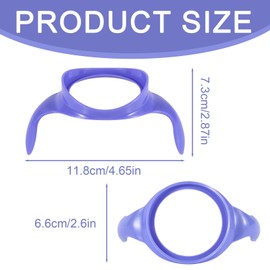 Gosknor 3pcs Handles for Lansinoh Baby Bottles, Removable Anti-Colic Breastfeeding Bottle Holder Easy-Grip Replacement Handle Accessories for Newborn 5oz/8oz Bottles, BPA Free