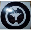 Williams F-14 TOMCAT CHROME PINBALL POP BUMPER DECAL METAL-MODS CHROME