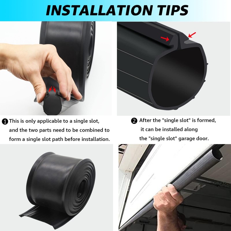 Lusperi Replacement for Clopay Garage Door Rubber Bottom Weather Seal,