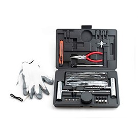 VCT 64pc Heavy Duty Tire Repair Kit for Car, Truck, RV, SUV, ATV, Motorcycle, Tractor, Trailer. Flat Tire Puncture Repair Kit