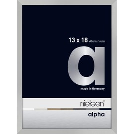 nielsen Alpha Aluminium Picture Frame 13 x 18 cm Matt Silver