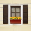 SIDSON 55cm Window Trough Planter – Large Rectangular Plastic Flower