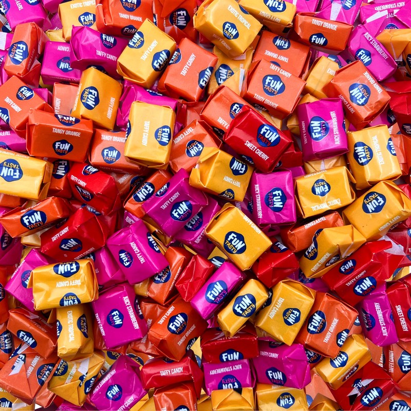 Funtasty Fruit Taffy Candy, Assorted Flavors, 2.2-Pound Bag (About 240