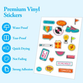 A4 Sublimation Sticker Paper 22Pcs Waterproof - 8.3''x11.7'' Vivid Colour Glossy Transparent for Inkjet Printer - Sublimation Blanks