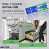NECILO Push-to-Open Drawer Runners 350 mm, Stainless Steel, 45 kg