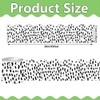 65FT Bulletin Board Borders Black and White Polka Dots Striped