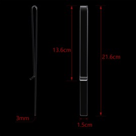 eBoot 8 Pieces Music Stand Clips Music Stand Page Holder Transparent Sheet Holder Clear Acrylic Read Clip for Wind for Musician Outdoor