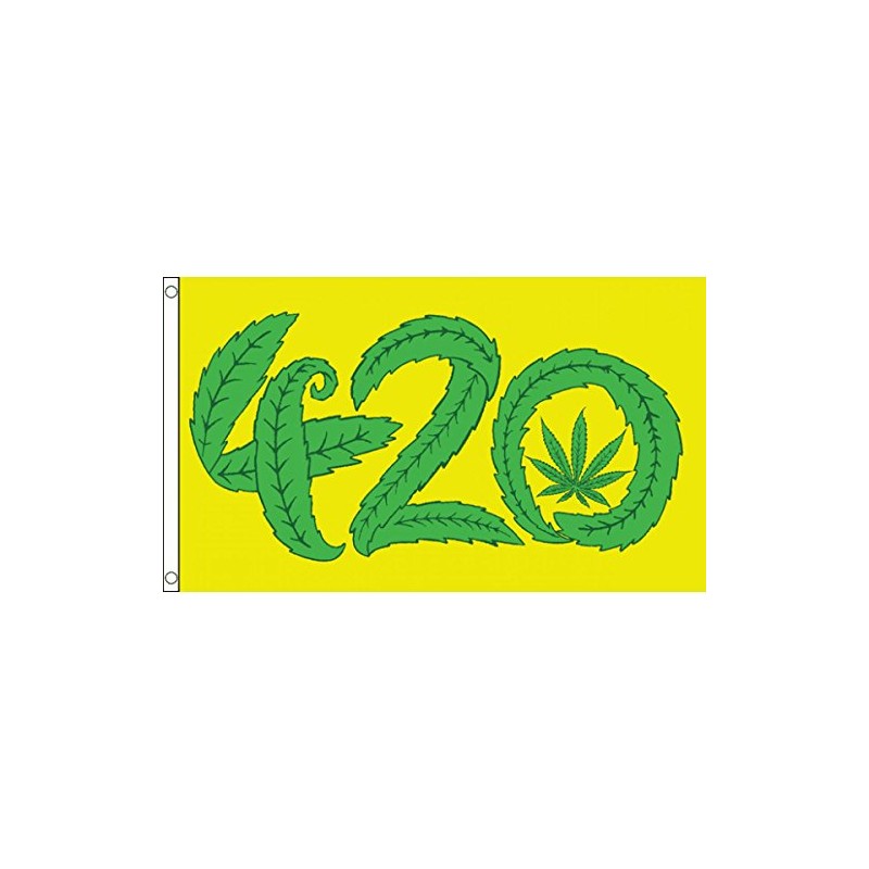 AZ FLAG Marihuana 420 Flagge 100D Polyester mit Ösen, 150