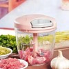 Multifunctional Garlic Chopper, Hand Pull String Garlic Chopper for Kitchen,
