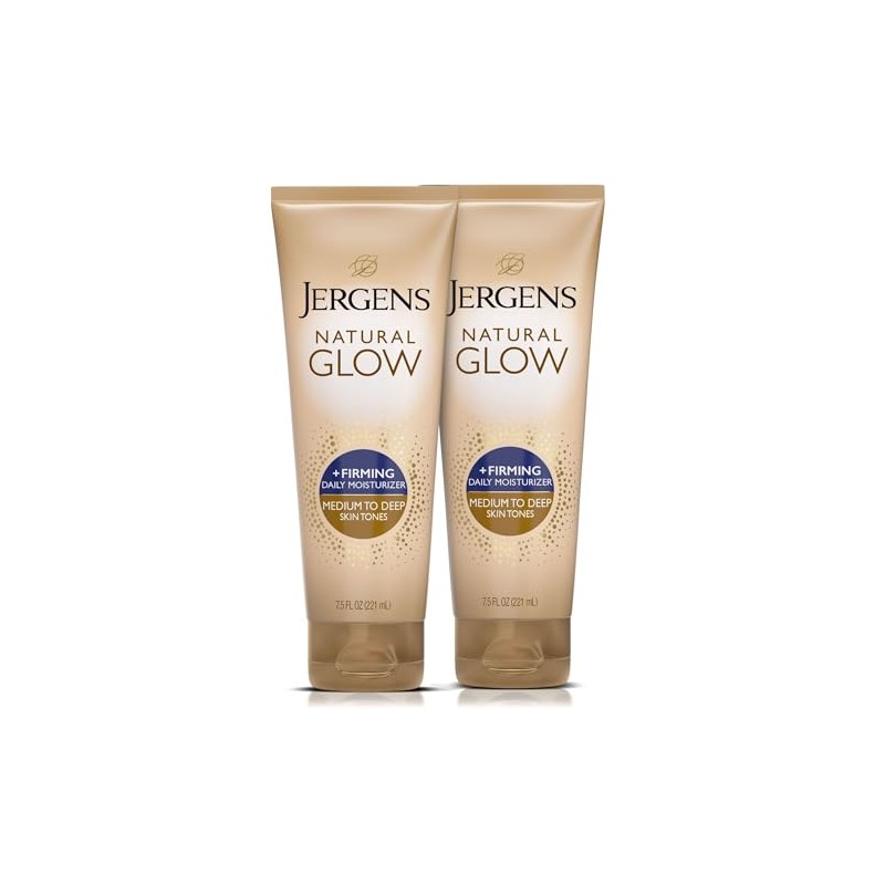 Jergens Natural Glow +FIRMING Self Tanner Body Lotion, Medium to