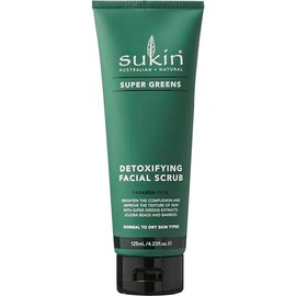 Sukin Super Greens Detoxifying Facial Scrub For Women 4.23 oz Scrub