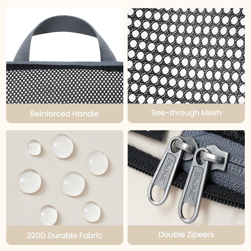 BAGAIL 4 Set/6 Set/8 Set Compression Packing Cubes Travel Accessories