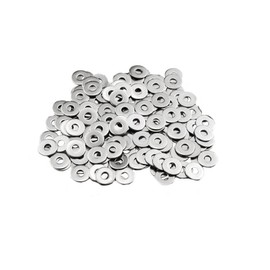 M4 Washers 100pcs M4 X 12mm Flat Penny Washers 304 Stainless Steel Large OD Flat Repair Washer Plain Round Chrome Washers for Screws & Bolts (M4X12)