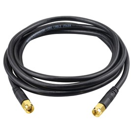 Boobrie Upgraded SMA Male to Male Cable 2M RG58 Coaxial Cable SMA Male to SMA Male Cable SuperFlex RG58 SMA Male RF Coaxial Cable Low Loss SMA Male to Male Connector for WIFI Antanna Wireless Router